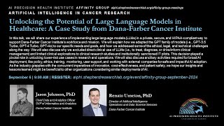 Full AI PHI Affinity Group - Presentation by Jason Johnson and Renato Umeton September 2024 Guide
