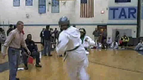 Zaneta and Audrey Sparring At GrandMaster Giacobbe...