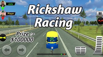 TUK TUK RICKSHAW - BEST RICKSHAW RACING GAME ANDROID 👉 RICKSHAW RACE🏁 GAMEPLAY 🎮