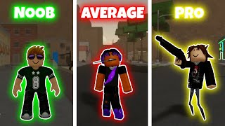 Da Hood | Noob vs Average vs Pro (ROBLOX)