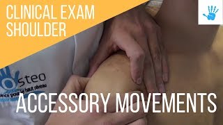 CLINICAL EXAM SHOULDER - ACCESSORY MOVEMENTS (US-FR)