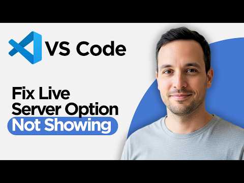 How to Fix Live Server Option Not Showing in VS Code (2026 Full Guide)