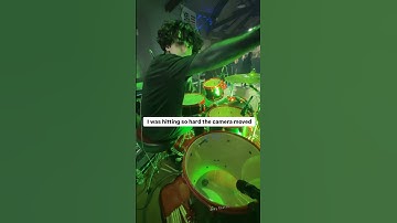 I was hitting so hard the camera moved… (Joey Castro drumming live for Stitched Up Heart 2024)