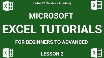 Microsoft Excel Tutorials For Beginners Lesson 2