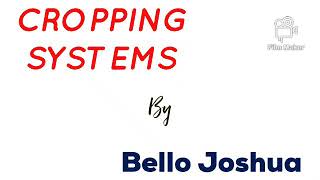 CROPPING SYSTEMS