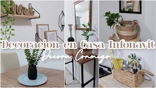 ➡Mi #casainfonavit MAS BONITA!|Como DECORAR toda una Casa PEQUEÑA ✅