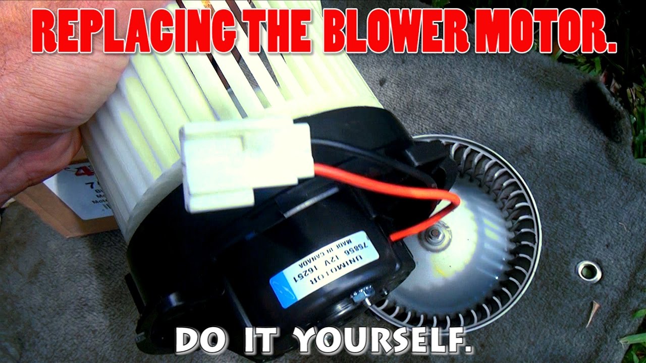 AC Blower Motor and AC Resistor replacement without disassemble the