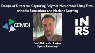 Information 2nd CEMDI Symposium Prof. Aleksandar Staykov (Kyushu University) Guide