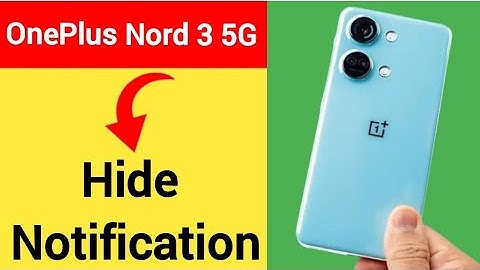 OnePlus Nord 3 5G me notification hide kaise karen, how to hide notification