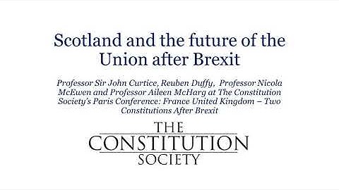 Scotland and the future of the Union after Brexit