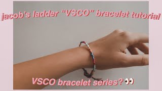 "VSCO" friendship bracelet (Jacob's ladder) + sliding knot tutorial | vsco bracelets with katie