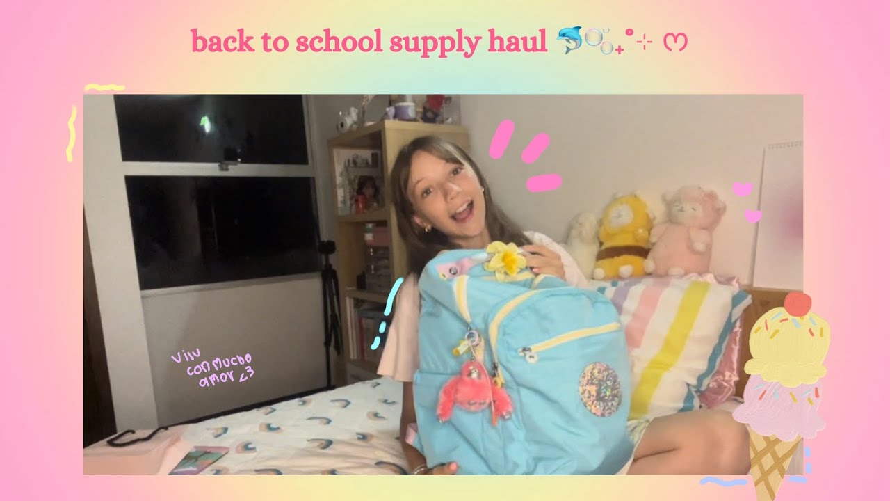 Back to school supply haul ₊˚⊹⋆🎀🫧