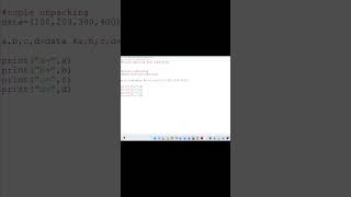 Tuple Unpacking in Python
