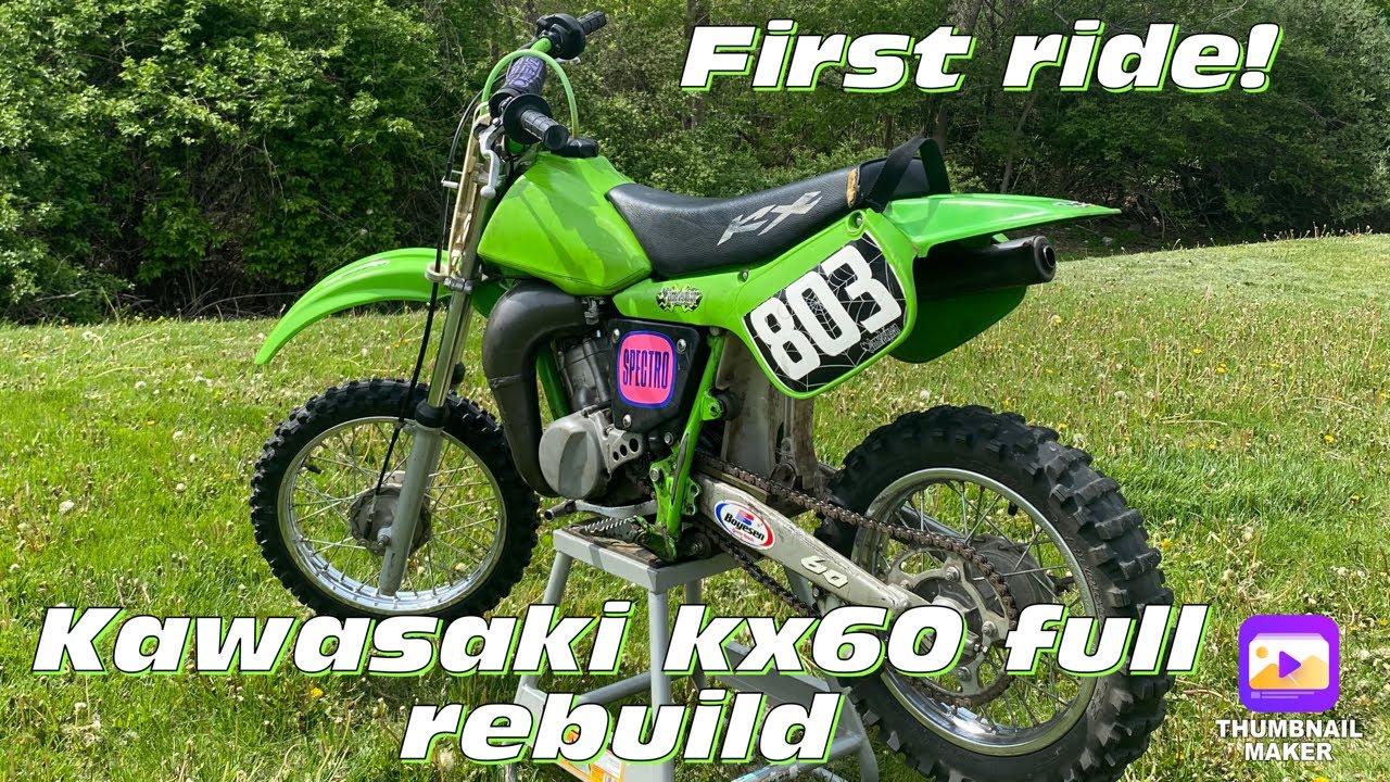 KAWASAKI KX60 FULL REBUILD PART 2 (FIRST RIDE)