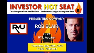 RYU - Investor Hot Seat with Rob Blair 052021