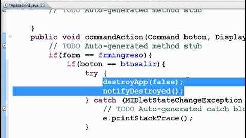 Aplicaciones Moviles JAVA - Sesion1 (Parte2): J2ME Aplicacion Basica
