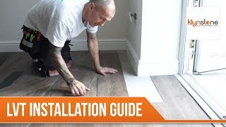 Luxury Vinyl Tile (LVT) Installation Stepbystep Tutorial by Klynstone