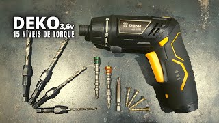Parafusadeira 3,6V Com Ajuste De Torque