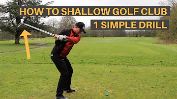 HOW TO SHALLOW THE GOLF CLUB AND HIT IT FURTHER