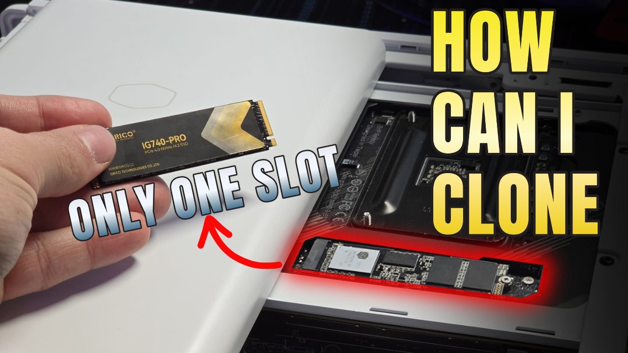 Как я клонировал M.2 SSD, когда в нём был только один слот.
