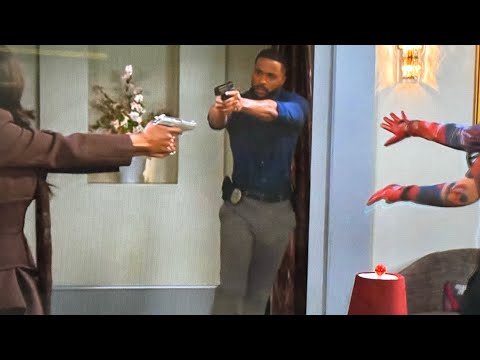 Haley Admits She’s Trying To Kill Bill On Beyond The Gates Then Gets Arrested As She Points The Gun