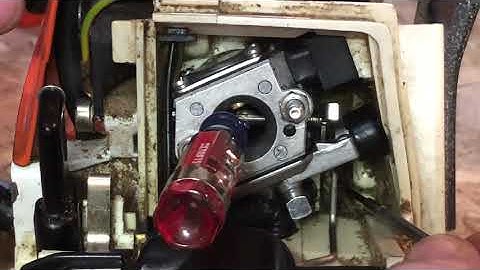 Quick and Easy way to reattach Stihl Chainsaw Throttle Linkage