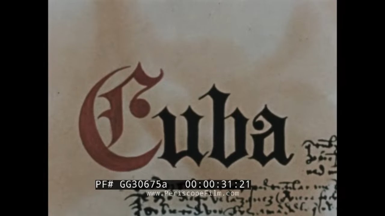 1950s PRE-REVOLUTIONARY CUBA DOCUMENTARY FILM    SANTIAGO, HAVANA, TRINIDAD (PART 1)   GG30675a