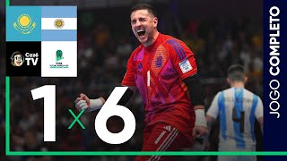 Thumbnail for JOGO COMPLETO: CAZAQUISTÃO X ARGENTINA | QUARTAS | COPA DO MUNDO FIFA DE FUTSAL 2024
