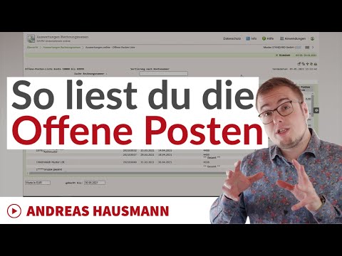 So liest du die offene Posten Liste in DATEV Unternehmen online