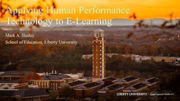 Applying Human Performance Technology to E-Learning