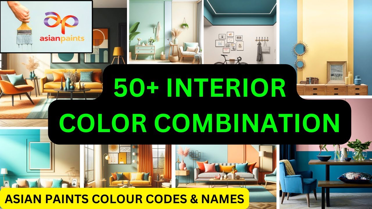 Top 50 Interior Colour Combinations for Walls with code | Asian paints ...