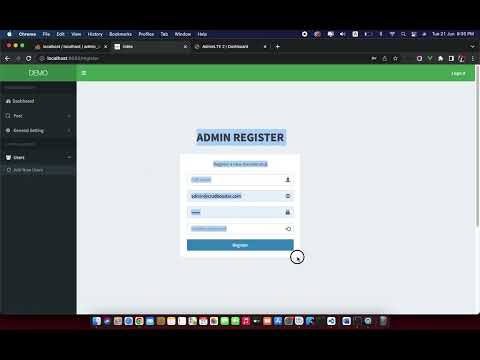 admin login laravel 7 with Vuejs 2x