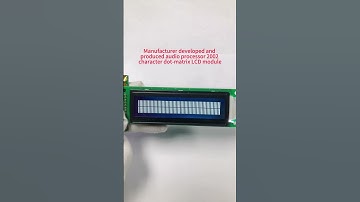 Manufacturer produces 2002 character dot matrix LCD display modules.#electronic