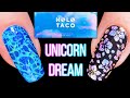 Nail Art using the Holo Taco Unicorn Dream Collection