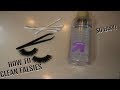 HOW TO CLEAN FALSE LASHES - wear them over & over!! | glossandtalk