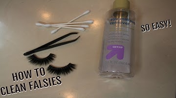 HOW TO CLEAN FALSE LASHES - wear them over & over!! | glossandtalk