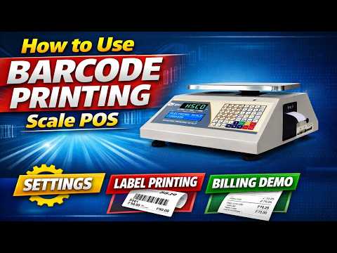 Barcode printer indicator: calibration setting 3 POS indicator barcode printing scale: settings, labels and billing