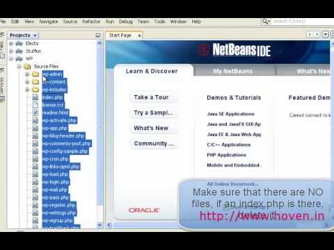Installing WordPress with NetBeans - Six Month Industrial Training in Chandigarh