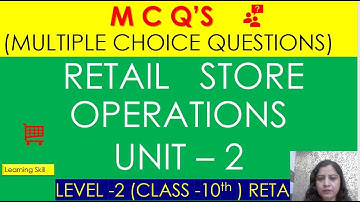 Retail Store Operations | M C Q