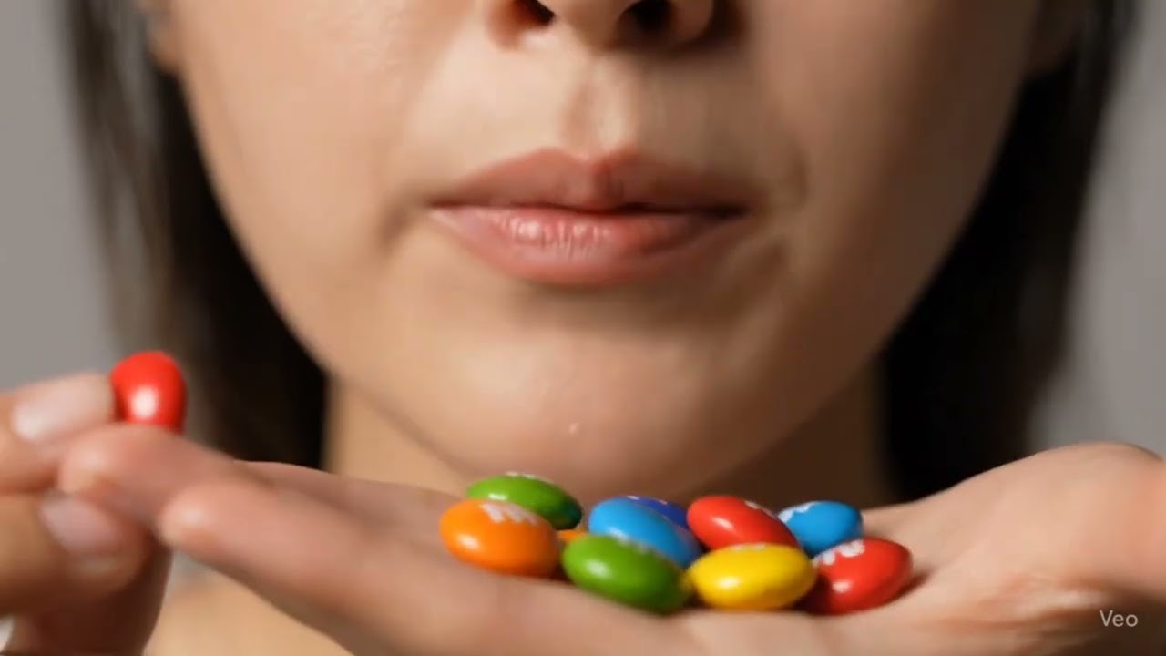 Crunchy Rainbow Bites | ASMR Munching Sounds