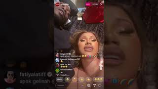 CARDI B & OFFSET GET FREAKY ON IG LIVE. SMOKES A CIGARETTE & Talks about leaked picture!! #blm