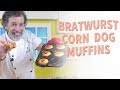 How to Bake Bratwurst Corn Dog Muffins - Recipe
