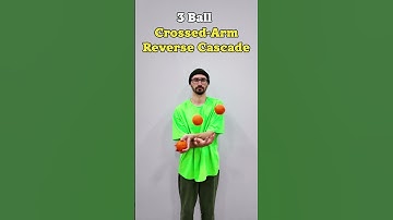 Juggling Trick - Crossed-Arm Reverse Cascade 🤌 #jugglingballs #tricks #juggling #magic #jugglinglife