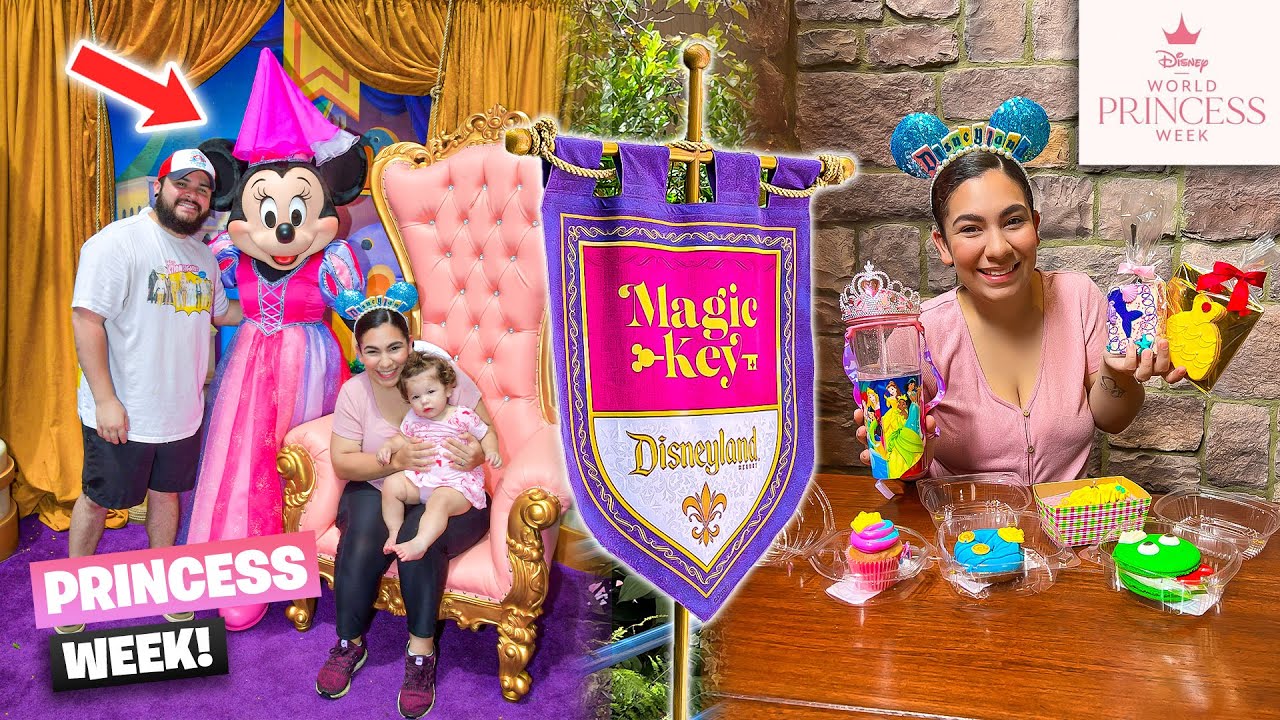 👑 New Disneyland PRINCESS WEEK Food & Fun! | Exclusive MAGIC KEY Photo Op & New Food At Disneyland!