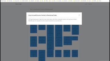 How to Load Dynamic Content in Bootstrap Modal