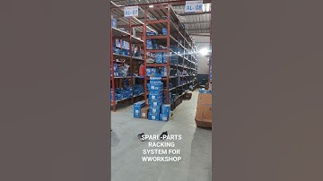 Spare-Parts Racking system for Automobile Workshop & Warehouse. #innovation #warehouse #rack