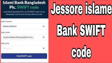Jessore islame Bank SWIFT code