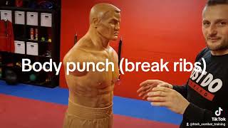 Body punch (break ribs)