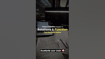 Class 12 Maths {ch-1 Relations & Function} fast revision notes #notes #shorts #ytshorts #topper