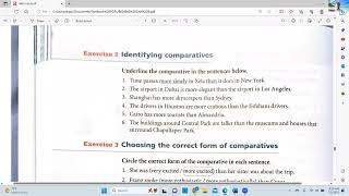 B60 Using Comparatives in Sentences